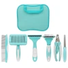 Set de peine para mascotas para perros peinado flotante para abrir el nudo peinado para gatos peinado para gatos peinado flotante para limpiar suministros para mascotas Item Picture